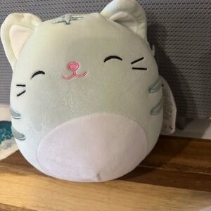 Plush Cat Toy - Mint Green